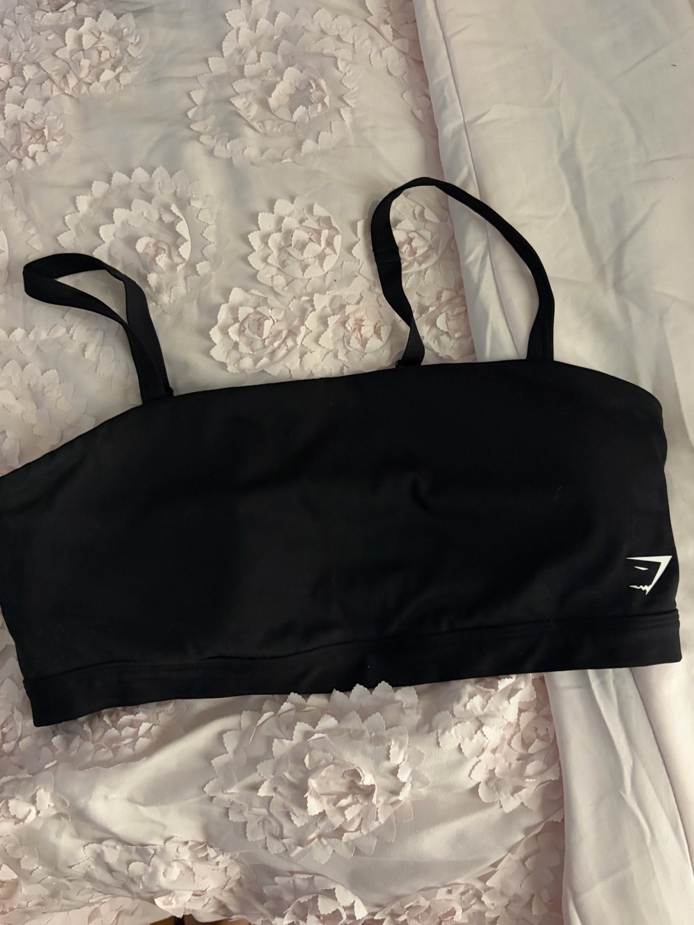 Gymshark Black Minimal Strappy Sports Bralette